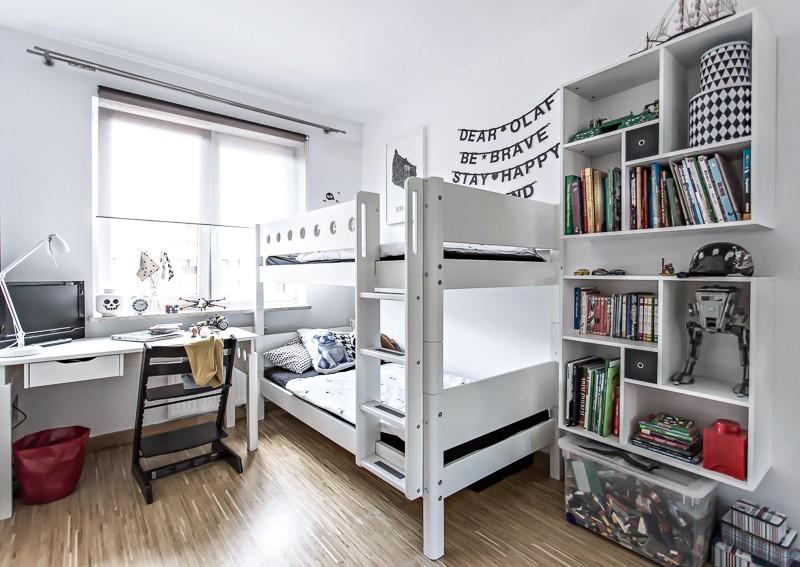 Monochrome scandinavian boys' room | www.my-full-house.com | Top Scandinavian Interior and Lifestyle Blog