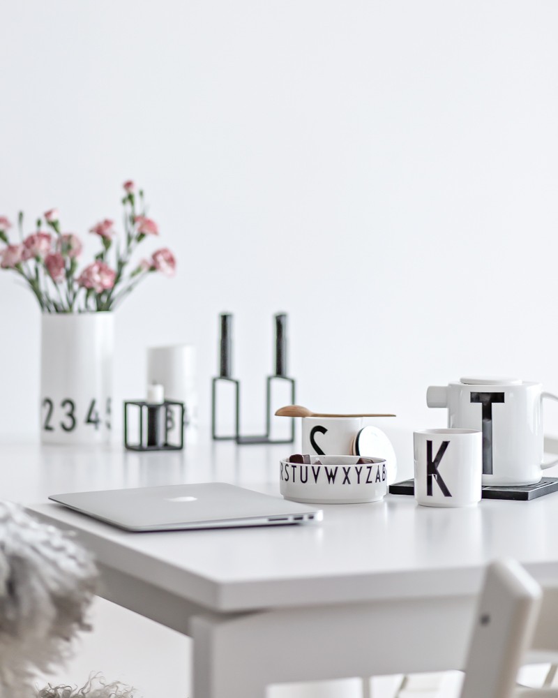 Slow Work | Design Letters porcelain ain the home office | www.my-full-house.com | Top Scandinavian Interior and Lifestyle Blog