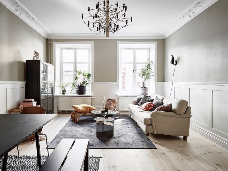 SCandinavian apartment with green bedroom | www.my-full-house.com | Top Scandinavian Interior and LIfestyle Blog