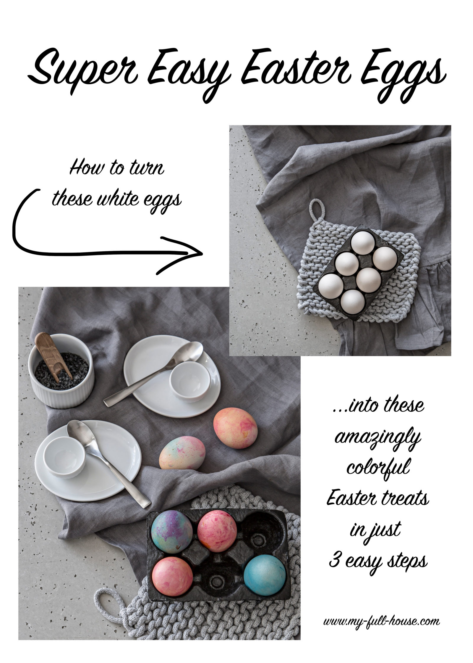 How to dye Easter eggs in whipped cream