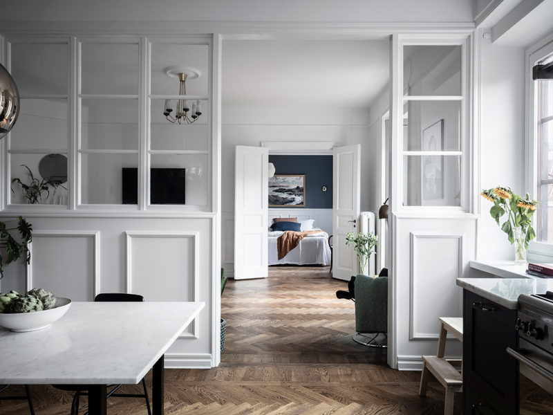 Scandinavian Homes - Blue Accents Apartment - my-full-house.com